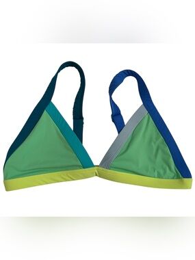 ONEONE Colorblock Triangle Bikini Top